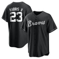 A.Braves #23 Michael Harris II Player Black Home Game Gdoa Stitched Jerseys