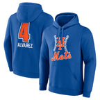 NY.Mets #4 Francisco Alvarez Player Royal Club Pullover Hoodie Game Fdoa Stitched Jerseys