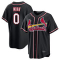 St. Louis Cardinals #0 Masyn Winn Player Black Carbon Fashio Game Fdoa Stitched Jerseys