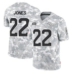 D.Broncos #22 Brandon Jones Player Arctic Camo Salute To Service Limited Gdoa Stitched Jerseys