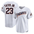 S.Diego Padres #23 Fernando Tatis Jr Player White Cooperstown Collection Limited Home Fdoa Stitched Jerseys