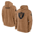 LV.Raiders ## Raiders Blank Player Brown Salute to Service Hoodies Limited Game Gdoa Stitched Jerseys