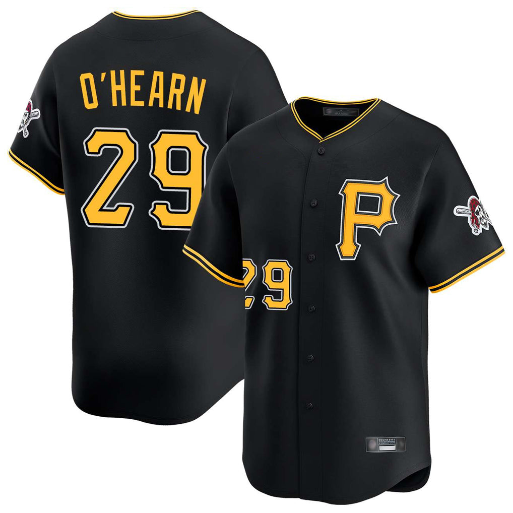 P.Pirates #29 Ryan O'Hearn Player Black Alternate Limited Game Fdoa Stitched Jerseys