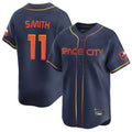 H.Astros #11 Cam Smith Player Navy City Connect Home Limited Gdoa Stitched Jerseys