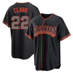 SF.Giants #22 Will Clark Player Black Alternate Limited Fdoa Stitched Jerseys