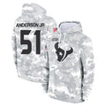 H.Texans #51 Will Anderson Jr. Player Arctic Camo Salute to Service Hoodies Limited Game Gdoa Stitched Jerseys