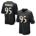 B.Ravens #95 Tavius Robinson Player Black Home Game Gdoa Stitched Jerseys