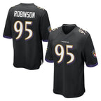 B.Ravens #95 Tavius Robinson Player Black Home Game Gdoa Stitched Jerseys