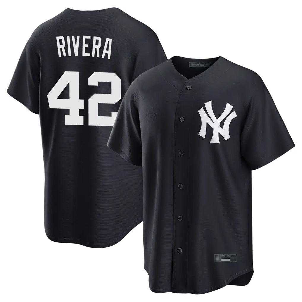 NY.Yankees #42 Mariano Rivera Player Navy Game Home Fdoa Stitched Jerseys