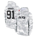 NY.Jets #91 Jowon Briggs Player Arctic Camo Salute to Service Pullover Hoodies Limited Game Gdoa Stitched Jerseys