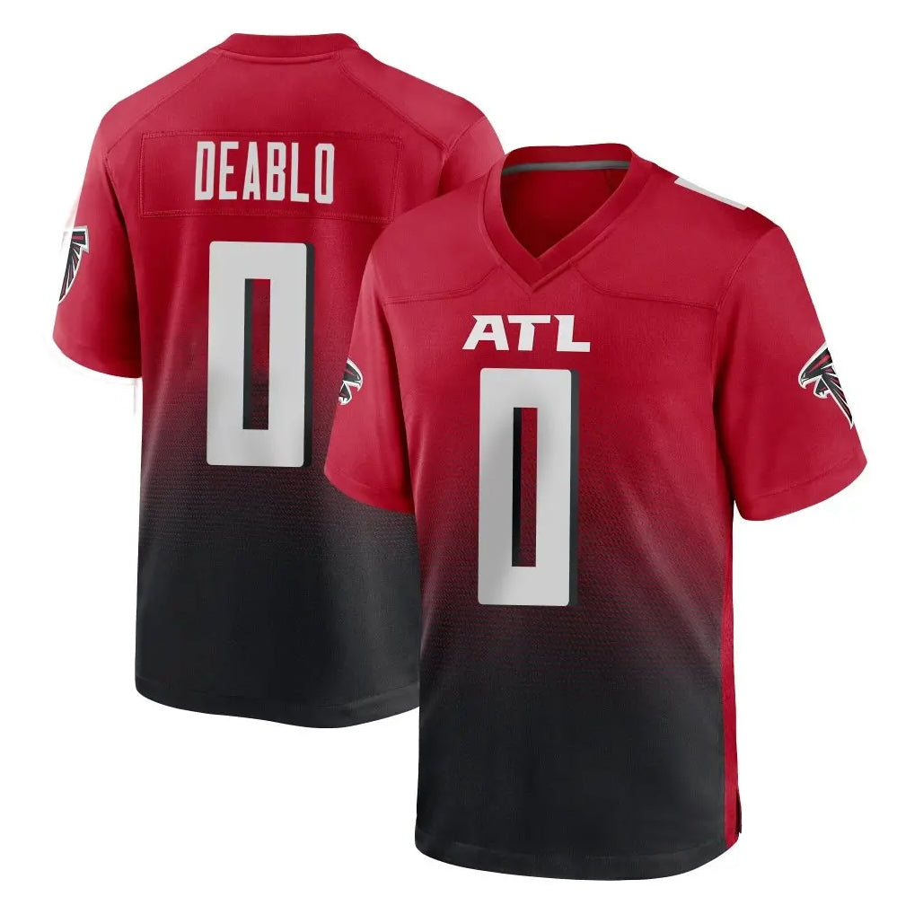 A.Falcons #0 Divine Deablo Player Red Home Game Gdoa Stitched Jerseys