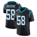 C.Panthers #58 Bobby Okereke Player Black Limited Home Game Gdoa Stitched Jerseys