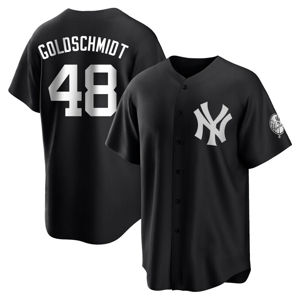 NY.Yankees #48 Paul Goldschmidt Player Black Game Fdoa Stitched Jerseys