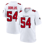 A.Falcons #54 Brandon Dorlus Player White Team Color Home Game Gdoa Stitched Jerseys