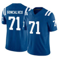 IN.Colts #71 Matt Goncalves Player Royal Limited Vapor F.U.S.E. Home Game Gdoa Stitched Jerseys