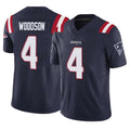 NE.Patriots #4 Craig Woodson Player Navy Limited Vapor F.U.S.E. Home Game Gdoa Stitched Jerseys