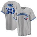 T.Blue Jays #30 Alejandro Kirk Player Gray Home Game Fdoa Stitched Jerseys
