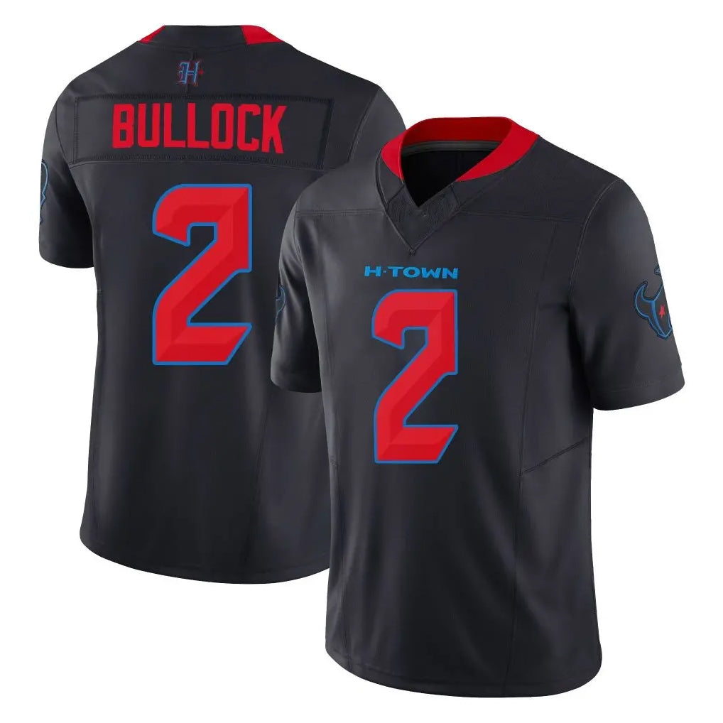 H.Texans #2 Calen Bullock Player Navy Limited 2nd Alternate Vapor F.U.S.E. Home Game Gdoa Stitched Jerseys