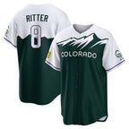 C.Rockies #8 Ryan Ritter Player Green City Connect Home Game Gdoa Stitched Jerseys