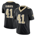 NO.Saints #41 Alvin Kamara Player Black Limited Vapor F.U.S.E. Home Game Gdoa Stitched Jerseys