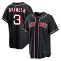 B.Red Sox #3 Ceddanne Rafaela Player Black Out Home Game Gdoa Stitched Jerseys