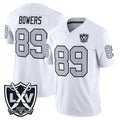 LV.Raiders #89 Brock Bowers Player White 2026 Vapor Limited Home Game Gdoa Stitched Jerseys