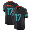 M.Dolphins #17 Trey Moore Player Black Limited Pitch Rivalries Collection Home Game Gdoa Stitched Jerseys