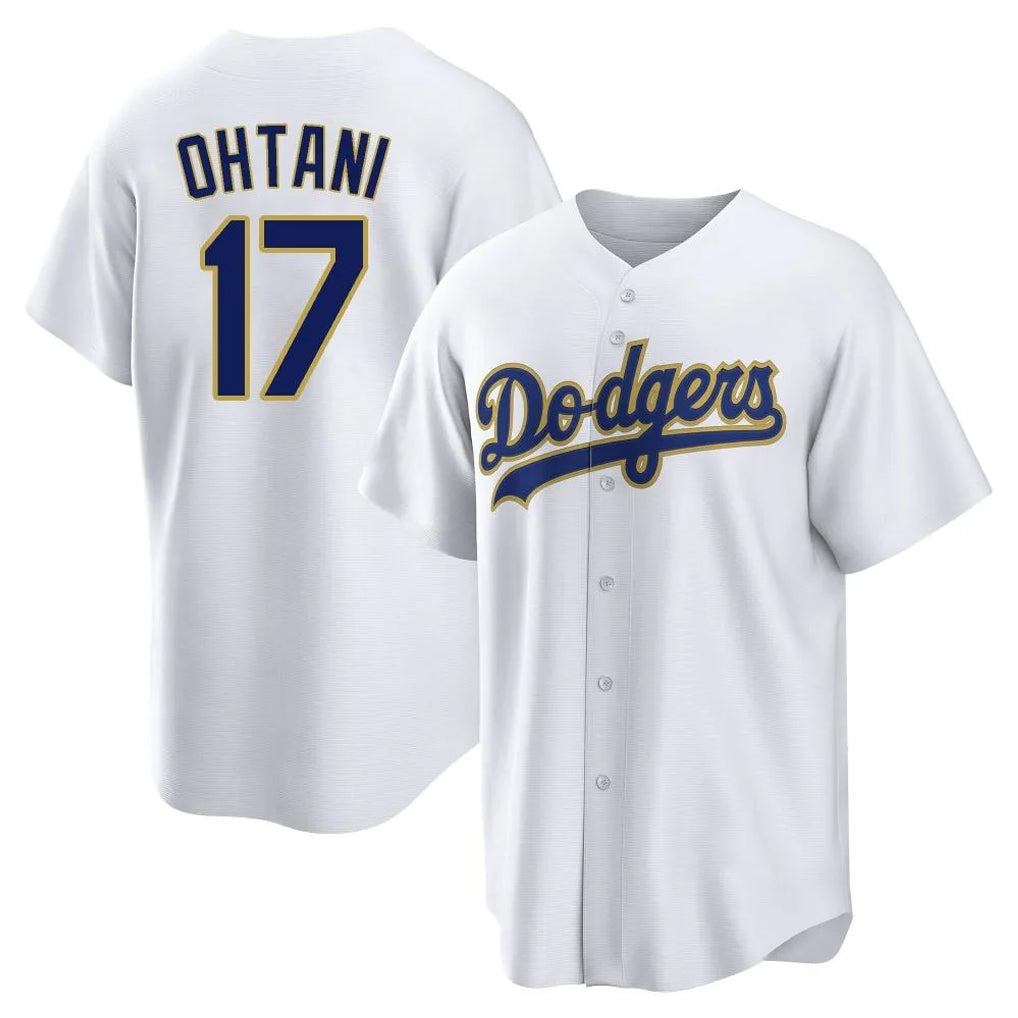 LA.Dodgers #17 Shohei Ohtani Player Gold White 2026 Collection Stadium Game Fdoa Stitched Jerseys