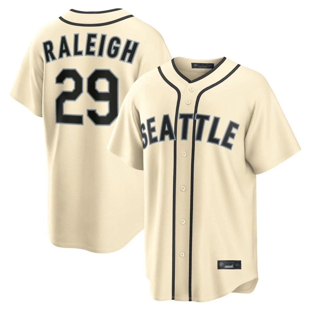 S.Mariners #29 Cal Raleigh Player Cream 2026 Home Limited Fdoa Stitched Jerseys