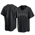LA.Angels #14 Logan O'Hoppe Player Black Pitch Fashion T-shirt Fdoa Stitched Jerseys