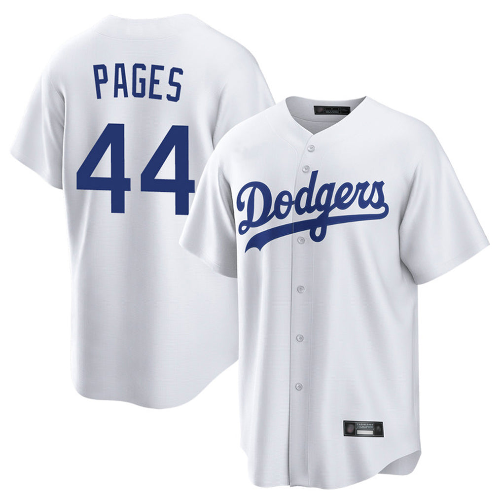 LA.Dodgers #44 Andy Pages Player White Game Home Fdoa Stitched Jerseys