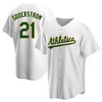 Athletics #21 Tyler Soderstrom player White Replica Home Stitched Jersey
