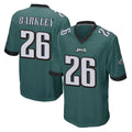 P.Eagles #26 Saquon Barkley Player Team Color Green Home Game Gdoa Stitched Jerseys