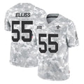 NO.Saints #55 Kaden Elliss Player Arctic Camo Salute To Service Limited Game Gdoa Stitched Jerseys