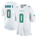 M.Dolphins #0 Ollie Gordon II Player White Home Game Gdoa Stitched Jerseys