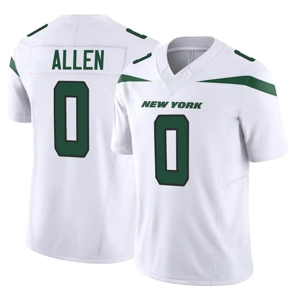 NY.Jets #0 Braelon Allen Player White Limited Vapor F.U.S.E. Home Game Gdoa Stitched Jerseys