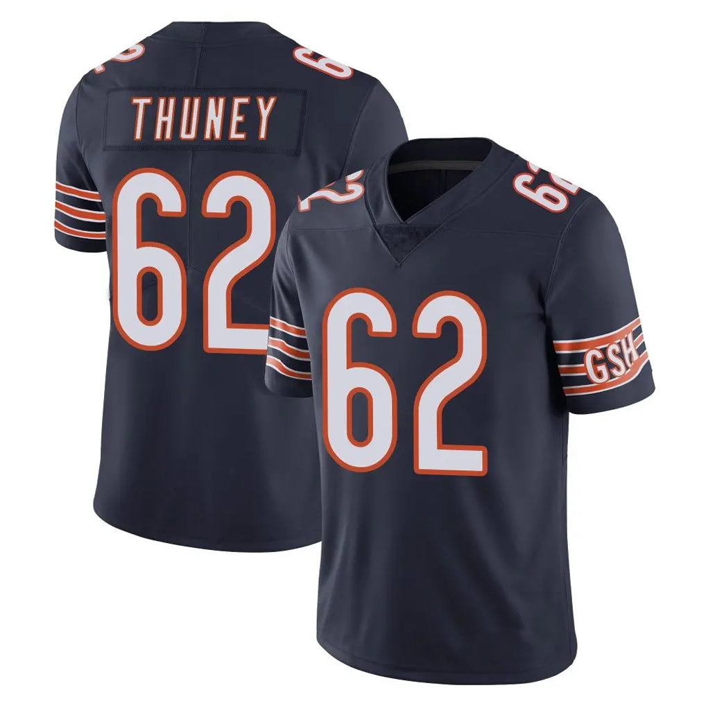 C.Bears #62 Joe Thuney Player Navy Vapor Untouchable Limited Home Game Gdoa Stitched Jerseys
