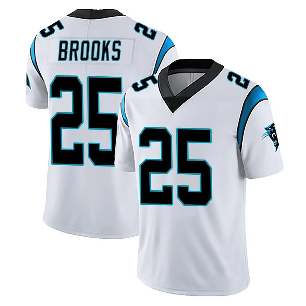 C.Panthers #25 Jonathon Brooks Player White Vapor Untouchable Limited Game Gdoa Stitched Jerseys