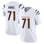 C.Bengals #71 Amarius Mims Player White Vapor F.U.S.E. Limited Home Game Gdoa Stitched Jerseys