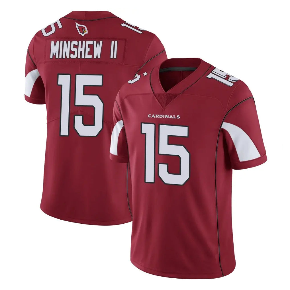 A.Cardinals #15 Gardner Minshew II Player Cardinal Vapor Limited Home Game  Gdoa Stitched Jerseys