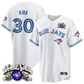 T.Blue Jays #30 Alejandro Kirk Player White 2025 American League All Fdoa Stitched Jerseys
