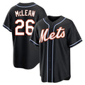 NY.Mets #26 Nolan McLean Player Black Fashion Out Game Fdoa Stitched Jerseys