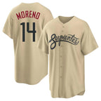 A.Diamondbacks #14 Gabriel Moreno Player Tan City Connect Home Game Gdoa Stitched Jerseys