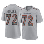 D.Broncos #72 Garett Bolles Player Gray Atmosphere Fashion Limited Game Gdoa Stitched Jerseys