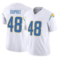 LA.Chargers #48 Bud Dupree Player White Limited Vapor F.U.S.E. Home Game Gdoa Stitched Jerseys