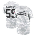 C.Panthers #59 Luke Kuechly Player Arctic Camo Salute to Service T-Shirt Hoodies Gdoa Stitched Jerseys