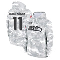 S.Seahawks #11 Jaxon Smith-Njigba Player Arctic Camo Limited Salute to Service Pullover Hoodies Game Gdoa Stitched Jerseys