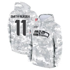 S.Seahawks #11 Jaxon Smith-Njigba Player Arctic Camo Limited Salute to Service Pullover Hoodies Game Gdoa Stitched Jerseys