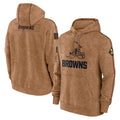 C.Browns ## Browns Blank Player Brown Salute to Service Pullover Hoodie Limited Gdoa Stitched Jerseys
