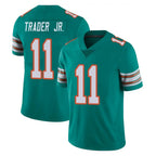 M.Dolphins #11 Dante Trader Jr. Player Aqua Limited Alternate Vapor Untouchable Home Game Gdoa Stitched Jerseys